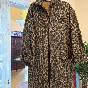 Red Sky Chore Leopard Jacket
